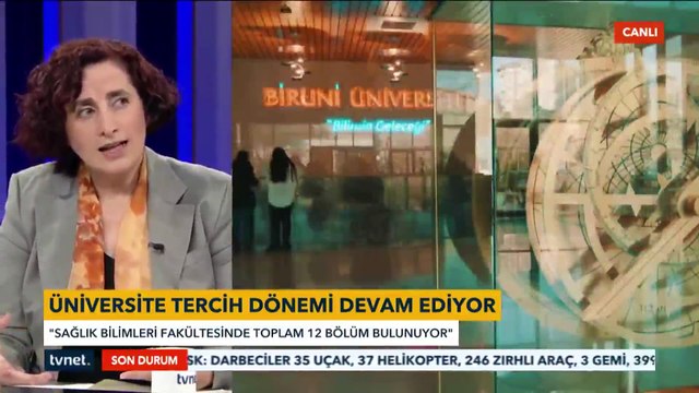 Sağlık Bilimleri Fakültesi Dekanı Prof. Dr. Nezihe Beji Hocamız Tercih Rehberi Programında