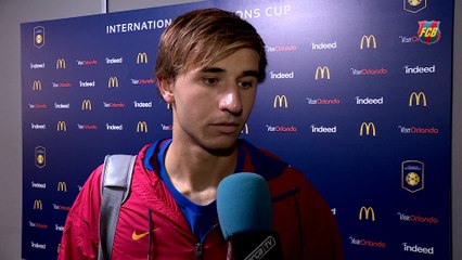 Samper, Denis, Cámara y Aleñá valoran la victoria contra el Celtic