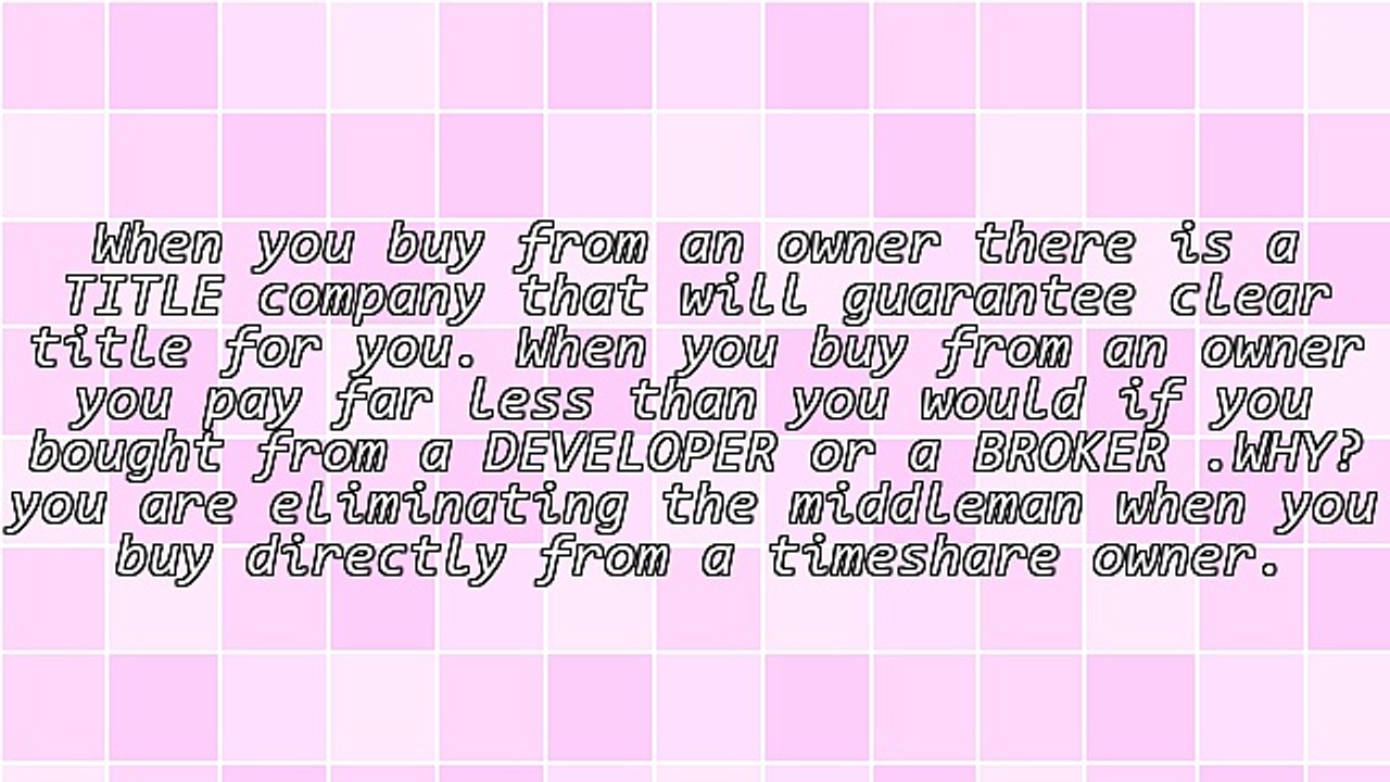 Why Buy A Timeshare?