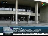 Venezuela: denuncian ante TSJ reincorporación de diputados opositores