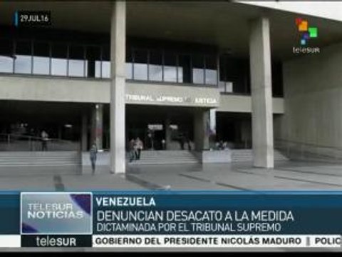 Venezuela: denuncian ante TSJ reincorporación de diputados opositores