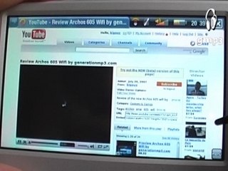 Test Archos 605 Wifi - Navigation Web 1/2