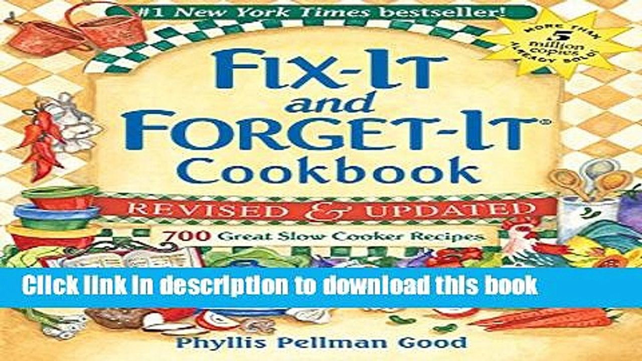 Books Fix-It and Forget-It Revised and Updated: 700 Great Slow Cooker Recipes Full Online