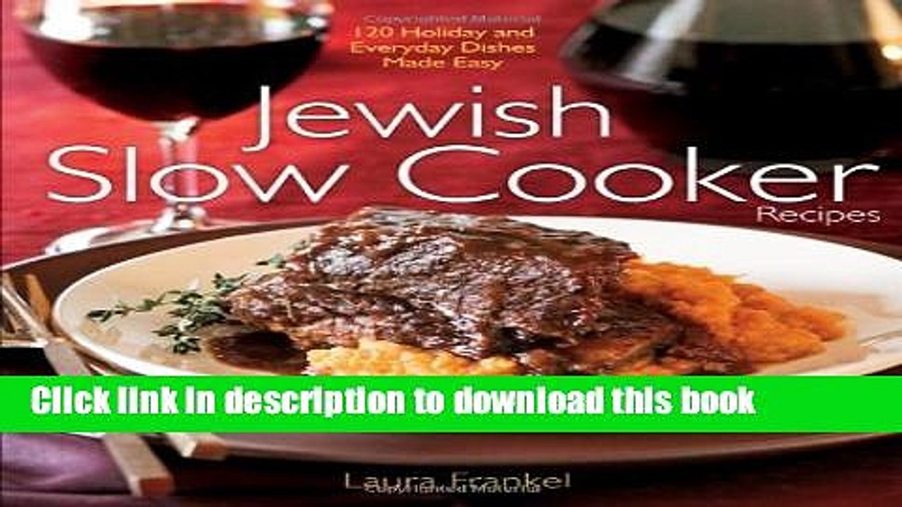 Books Jewish Slow Cooker Recipes (Hardcover) Free Online
