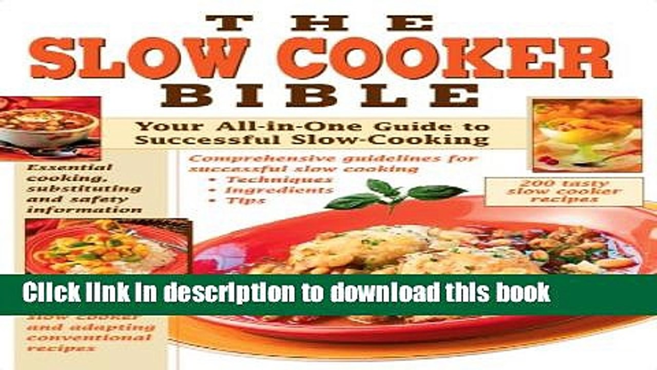 Ebook The Slow Cooker Bible Free Online