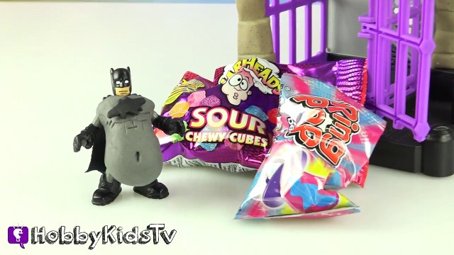 Batman FATMAN Captures Joker in Robo Batcave! Imaginext Toy Play Family Fun w-HobbyDad HobbyKidsTV
