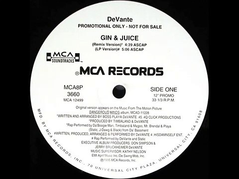 DeVante ft. Da'Boogie Man, Timbaland & Magoo, Mr. Brendal & Playa - Gin & Juice (Remix Version)