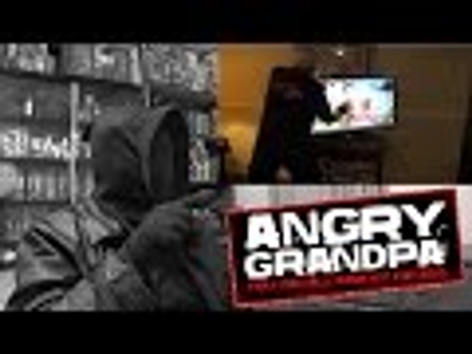 ANGRY GRANDPA SMASHES HDTV! REACTION!!!  (STD)