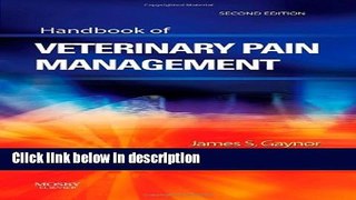 Books Handbook of Veterinary Pain Management, 2e Full Online