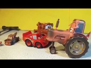 The Pixar Cars Movie Tractor Scene Re Enactment with Mater and Lightning McQueen TheTractor