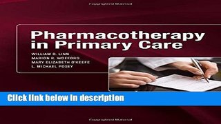 Books Pharmacotherapy in Primary Care Free Download