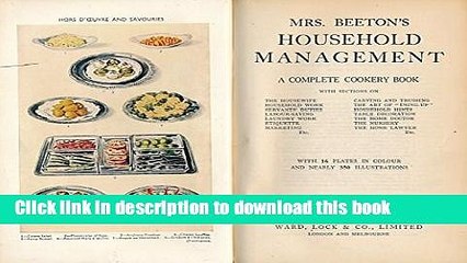 Ebook Mrs. Beeton s Household Management Full Online