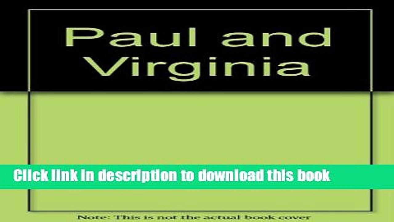 Ebook Paul and Virginia Full Download