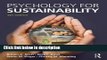 Ebook Psychology for Sustainability: 4th Edition Free Online
