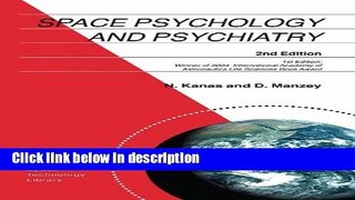 Books Space Psychology and Psychiatry (Space Technology Library) Free Download