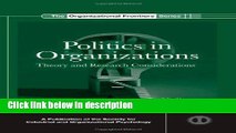 Ebook Politics in Organizations: Theory and Research Considerations (SIOP Organizational Frontiers