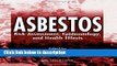 Books Asbestos: Risk Assessment, Epidemiology, and Health Effects Free Online