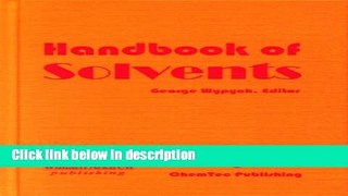 Books Handbook of Solvents (Chemicals) Full Download