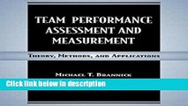 Ebook Team Performance Assessment and Measurement: Theory, Methods, and Applications (Applied