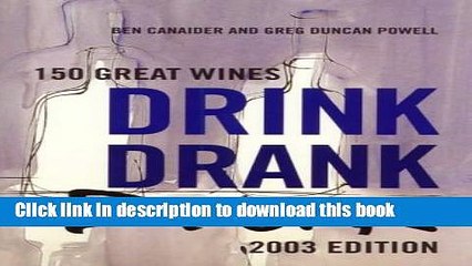 Books Drink Drank Drunk 2003 Free Online