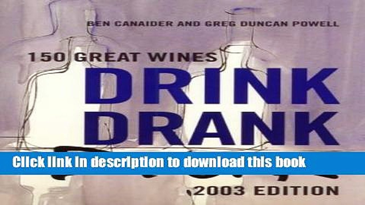 Books Drink Drank Drunk 2003 Free Online