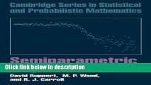Ebook Semiparametric Regression (Cambridge Series in Statistical and Probabilistic Mathematics)