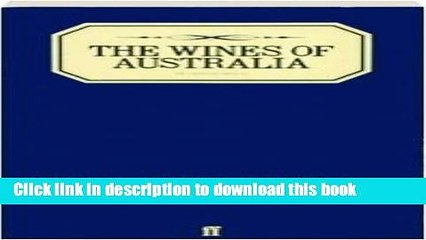 Books Wines of Australia Free Online