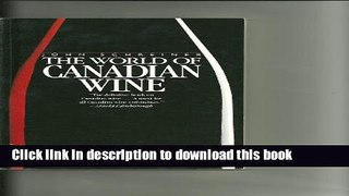 Books World of Canadian Wine Free Online