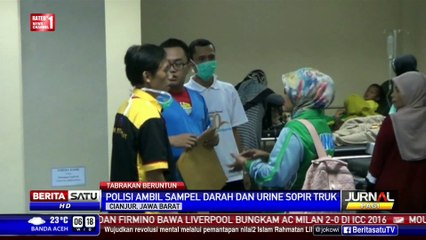 Polisi Ambil Sampel Darah dan Urine Sopir Truk Maut Cianjur