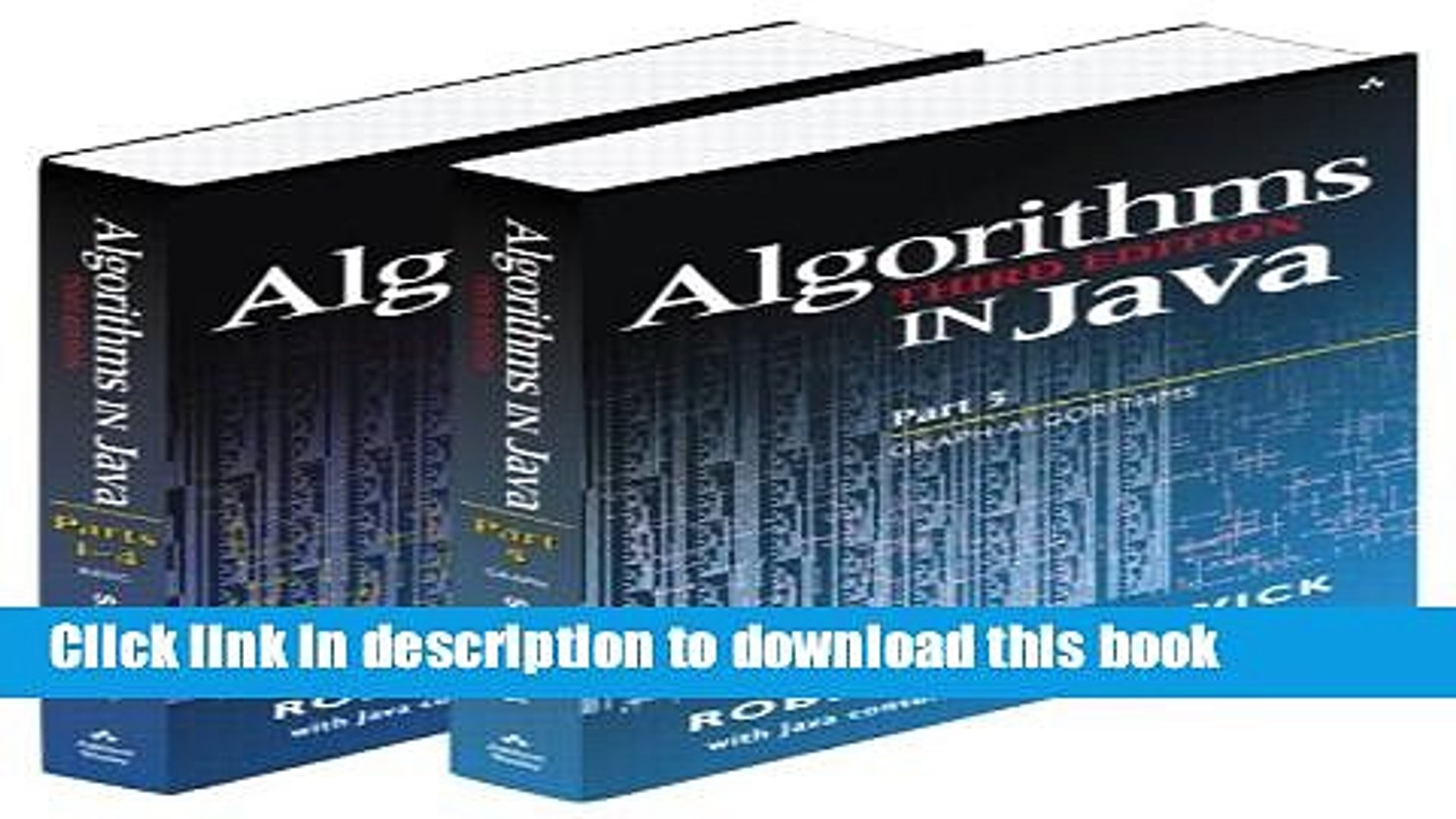 Books Bundle of Algorithms in Java, Third Edition, Parts 1-5: Fundamentals, Data Structures,