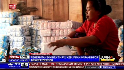 Kran Impor Garam Dibuka, Puluhan Ton Garam Petani Cirebon Tak Laku Dijual
