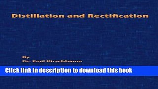 Ebook Distillation and Rectification Full Online