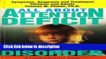 Books All About Attention Deficit Disorder: Symptoms, Diagnosis   Treatment: Children and Adults