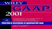 Ebook Wiley GAAP 2001: Interpretation and Application of Generally Accepted Accounting Principles