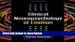 Books Clinical Neuropsychology of Emotion Free Online