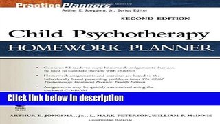 Books Child Psychotherapy Homework Planner Full Online