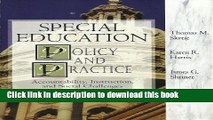 Ebook Special Education Policy and Practice: Accountability, Instruction, and Social Challenges