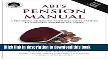 Books ABI s Pension Manual: A Practical Guide to Pension Issues Arising in Business Bankruptcy