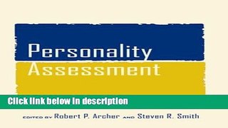 Ebook Personality Assessment Full Online