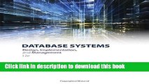 Download  Database Systems: Design, Implementation,   Management  Free Books