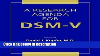 Ebook A Research Agenda for DSM-V Free Online