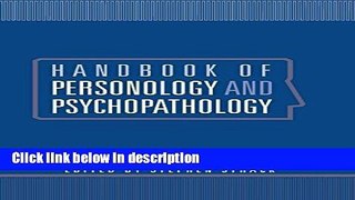 Ebook Handbook of Personology and Psychopathology Free Online