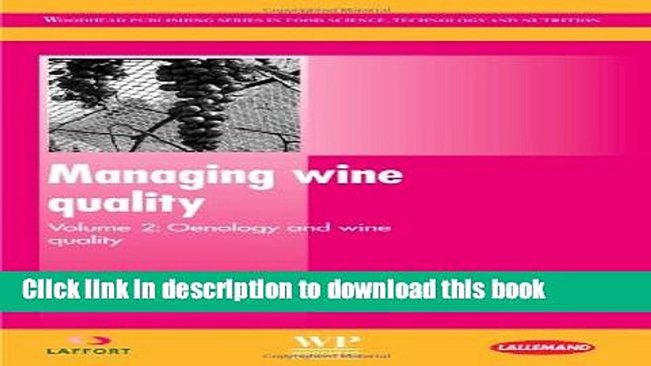 Ebook Managing Wine Quality: Oenology and Wine Quality (Woodhead Publishing Series in Food