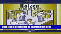 Books Kaizen for the Shop Floor: A Zero-Waste Environment with Process Automation Full Online