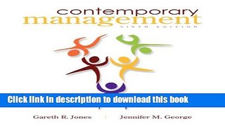 Ebook Contemporary Management Free Online
