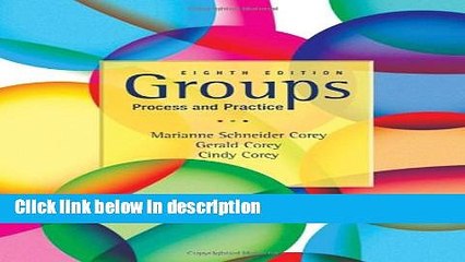 Ebook Groups Process and Practice, 8th Edition Free Download
