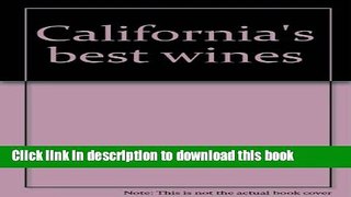 Books California s best wines Free Online