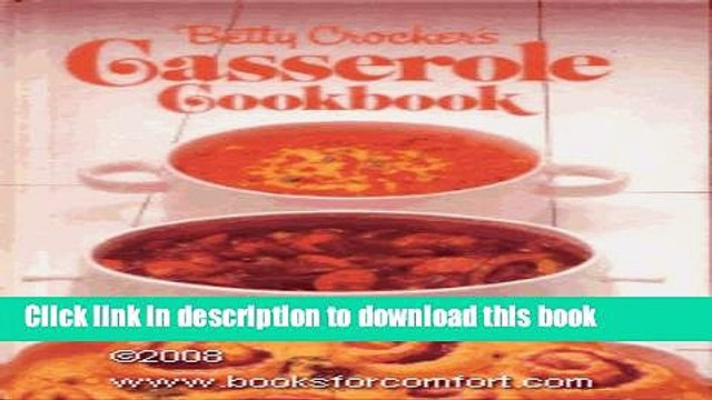 Ebook Betty Crocker s Casserole Cookbook Free Online
