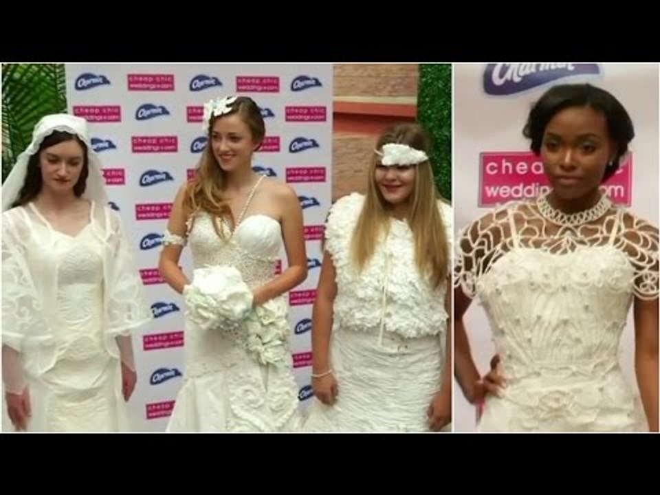 What do you think about these toilet paper wedding dresses?