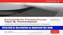 Books PeopleSoft PeopleTools Tips   Techniques (Oracle Press) Free Download